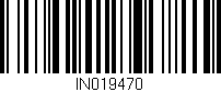Código de barras (EAN, GTIN, SKU, ISBN): 'IN019470'
