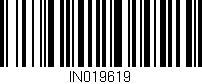 Código de barras (EAN, GTIN, SKU, ISBN): 'IN019619'