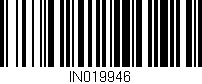 Código de barras (EAN, GTIN, SKU, ISBN): 'IN019946'