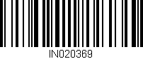 Código de barras (EAN, GTIN, SKU, ISBN): 'IN020369'