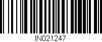Código de barras (EAN, GTIN, SKU, ISBN): 'IN021247'