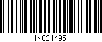 Código de barras (EAN, GTIN, SKU, ISBN): 'IN021495'