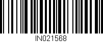 Código de barras (EAN, GTIN, SKU, ISBN): 'IN021568'