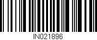 Código de barras (EAN, GTIN, SKU, ISBN): 'IN021896'