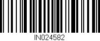 Código de barras (EAN, GTIN, SKU, ISBN): 'IN024582'