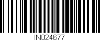 Código de barras (EAN, GTIN, SKU, ISBN): 'IN024677'