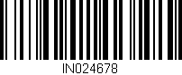 Código de barras (EAN, GTIN, SKU, ISBN): 'IN024678'