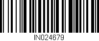 Código de barras (EAN, GTIN, SKU, ISBN): 'IN024679'