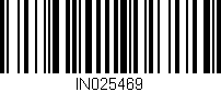 Código de barras (EAN, GTIN, SKU, ISBN): 'IN025469'