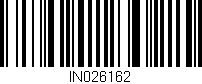 Código de barras (EAN, GTIN, SKU, ISBN): 'IN026162'