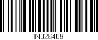 Código de barras (EAN, GTIN, SKU, ISBN): 'IN026469'