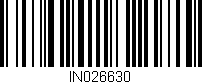 Código de barras (EAN, GTIN, SKU, ISBN): 'IN026630'