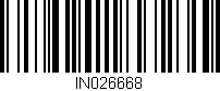 Código de barras (EAN, GTIN, SKU, ISBN): 'IN026668'