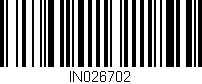 Código de barras (EAN, GTIN, SKU, ISBN): 'IN026702'