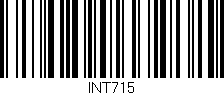 Código de barras (EAN, GTIN, SKU, ISBN): 'INT715'