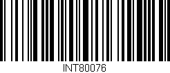 Código de barras (EAN, GTIN, SKU, ISBN): 'INT80076'