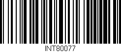 Código de barras (EAN, GTIN, SKU, ISBN): 'INT80077'
