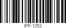 Código de barras (EAN, GTIN, SKU, ISBN): 'IPF-1253'