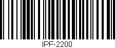 Código de barras (EAN, GTIN, SKU, ISBN): 'IPF-2200'