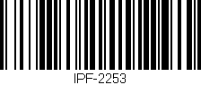 Código de barras (EAN, GTIN, SKU, ISBN): 'IPF-2253'