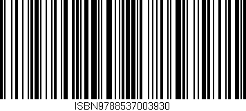 Código de barras (EAN, GTIN, SKU, ISBN): 'ISBN9788537003930'