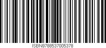 Código de barras (EAN, GTIN, SKU, ISBN): 'ISBN9788537005378'