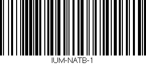 Código de barras (EAN, GTIN, SKU, ISBN): 'IUM-NATB-1'