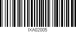Código de barras (EAN, GTIN, SKU, ISBN): 'IXA02005'