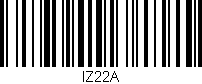 Código de barras (EAN, GTIN, SKU, ISBN): 'IZ22A'