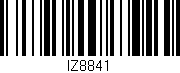 Código de barras (EAN, GTIN, SKU, ISBN): 'IZ8841'