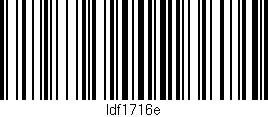 Código de barras (EAN, GTIN, SKU, ISBN): 'Idf1716e'