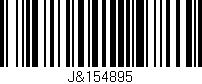 Código de barras (EAN, GTIN, SKU, ISBN): 'J&154895'