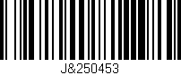 Código de barras (EAN, GTIN, SKU, ISBN): 'J&250453'