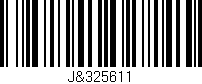 Código de barras (EAN, GTIN, SKU, ISBN): 'J&325611'