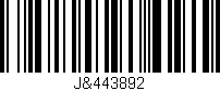 Código de barras (EAN, GTIN, SKU, ISBN): 'J&443892'