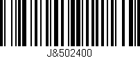 Código de barras (EAN, GTIN, SKU, ISBN): 'J&502400'