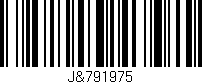 Código de barras (EAN, GTIN, SKU, ISBN): 'J&791975'