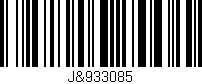 Código de barras (EAN, GTIN, SKU, ISBN): 'J&933085'