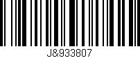 Código de barras (EAN, GTIN, SKU, ISBN): 'J&933807'