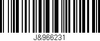 Código de barras (EAN, GTIN, SKU, ISBN): 'J&966231'