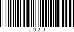 Código de barras (EAN, GTIN, SKU, ISBN): 'J-002-U'