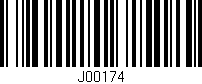 Código de barras (EAN, GTIN, SKU, ISBN): 'J00174'