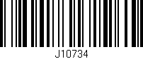Código de barras (EAN, GTIN, SKU, ISBN): 'J10734'