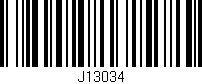 Código de barras (EAN, GTIN, SKU, ISBN): 'J13034'