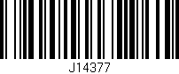Código de barras (EAN, GTIN, SKU, ISBN): 'J14377'