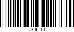 Código de barras (EAN, GTIN, SKU, ISBN): 'J500-10'