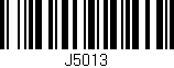 Código de barras (EAN, GTIN, SKU, ISBN): 'J5013'