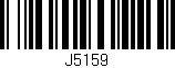Código de barras (EAN, GTIN, SKU, ISBN): 'J5159'