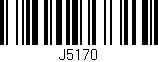 Código de barras (EAN, GTIN, SKU, ISBN): 'J5170'
