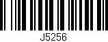 Código de barras (EAN, GTIN, SKU, ISBN): 'J5256'